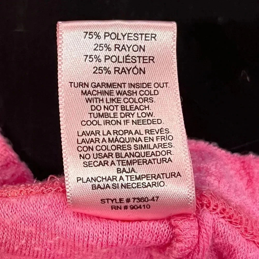 🍀2/$22 Juicy Couture Velour Pink Sleepwear Shorts Womens Sexy Pajamas Small - Picture 6 of 10